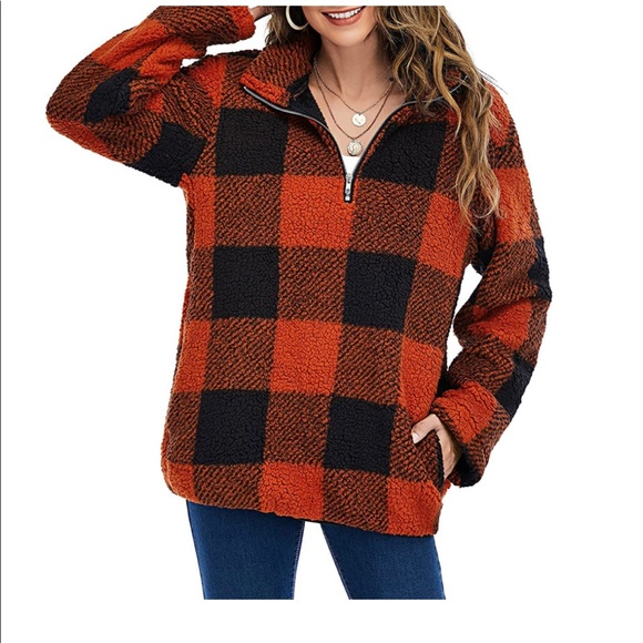 Amazon Fashion Plaid Fleece-Medium - Picture 2 of 11